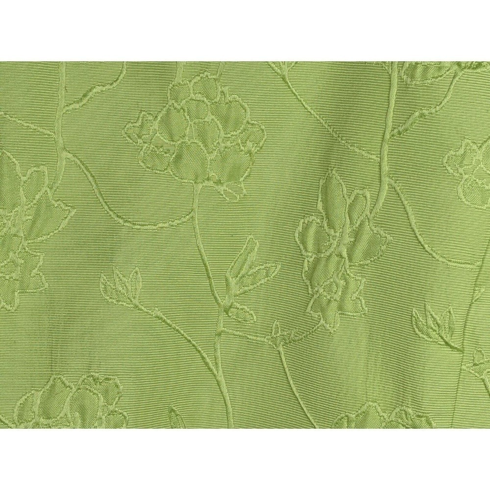 CJ Banks Blazer Jacket 2X Lime Green Embroidered Floral Open Front - Picture 4 of 8
